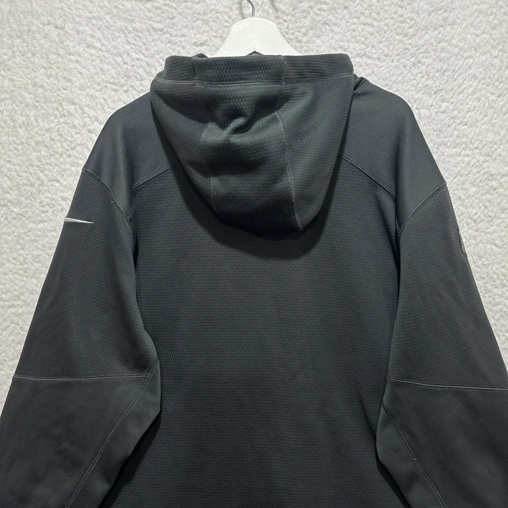 Nike NFL Green Bay Packers Jacket Size 2XL Full Zip‎ Gray Hoodie Therma Fit Logo